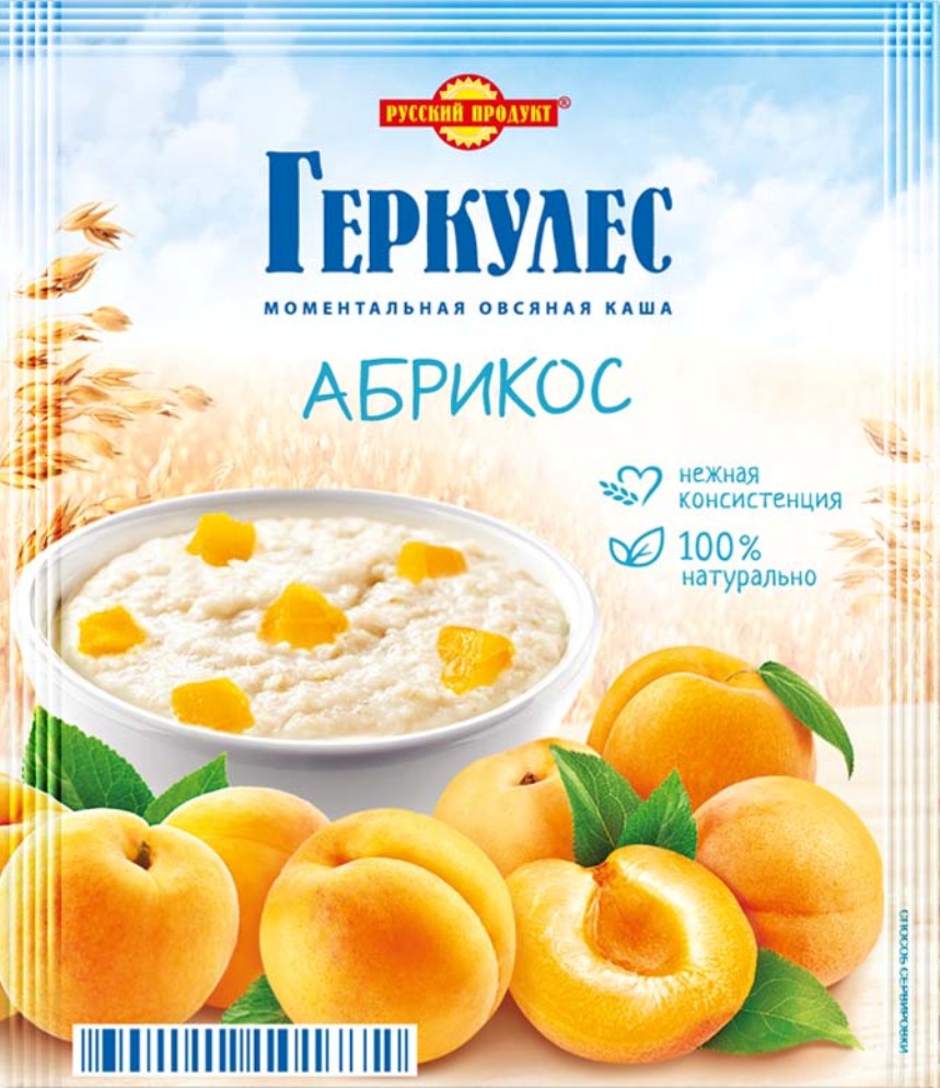 Каша овсяная моментальная Геркулес Русский продукт абрикос 35 г