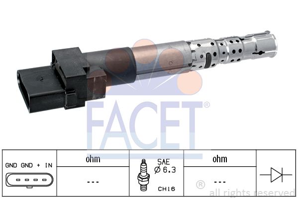 Катушка зажигания FACET 96335 4790₽