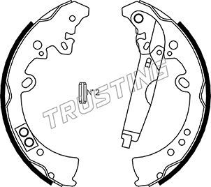 

Комплект тормозных колодок TRUSTING 115.317