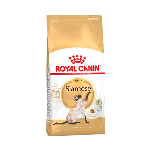 фото Сухой корм для кошек royal canin siamese adult, сиамская, домашняя птица, 0,4кг