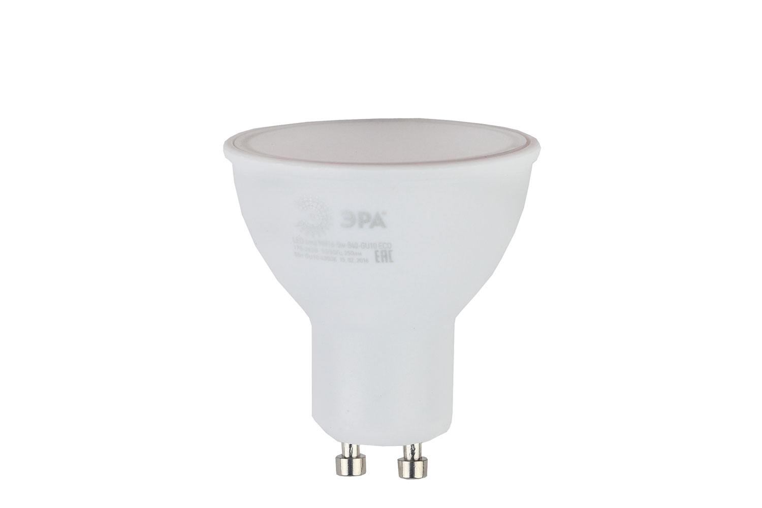 фото Лампочка эра eco led mr16-5w-840-gu10 б0019063