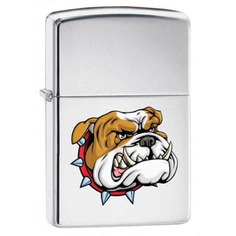 

Бензиновая зажигалка Zippo Classic 250 Mean Dog High Polish Chrome, Classic 250 Mean Dog