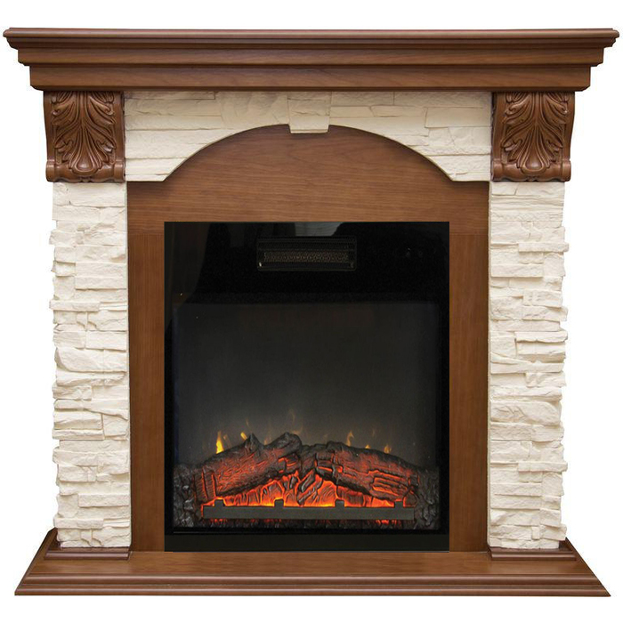 фото Электрокамин realflame dublin lux std/eug/24 ao, сланец белый