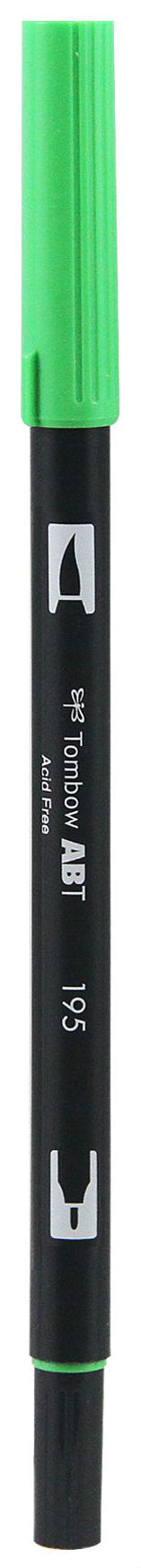 

Брашпен Tombow ABT Dual Brush Pen 195 светло-зеленый