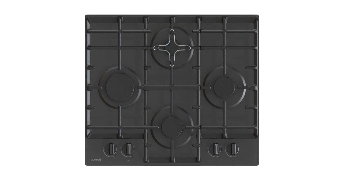 

Встраиваемая варочная панель газовая Gorenje GT6D41B черный, GT6D41B
