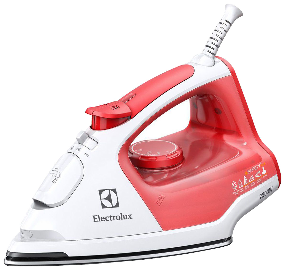 фото Утюг electrolux 3 safety plus edb5210 white/red