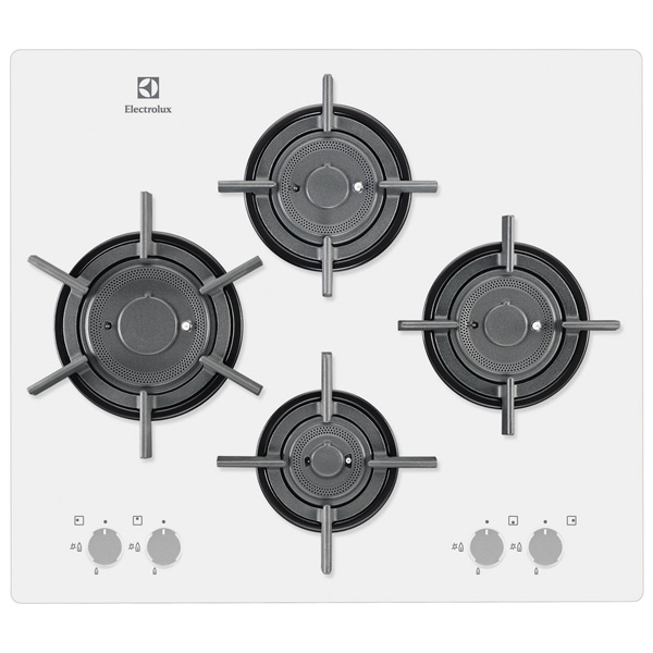 фото Встраиваемая варочная панель газовая electrolux egt96647lw white