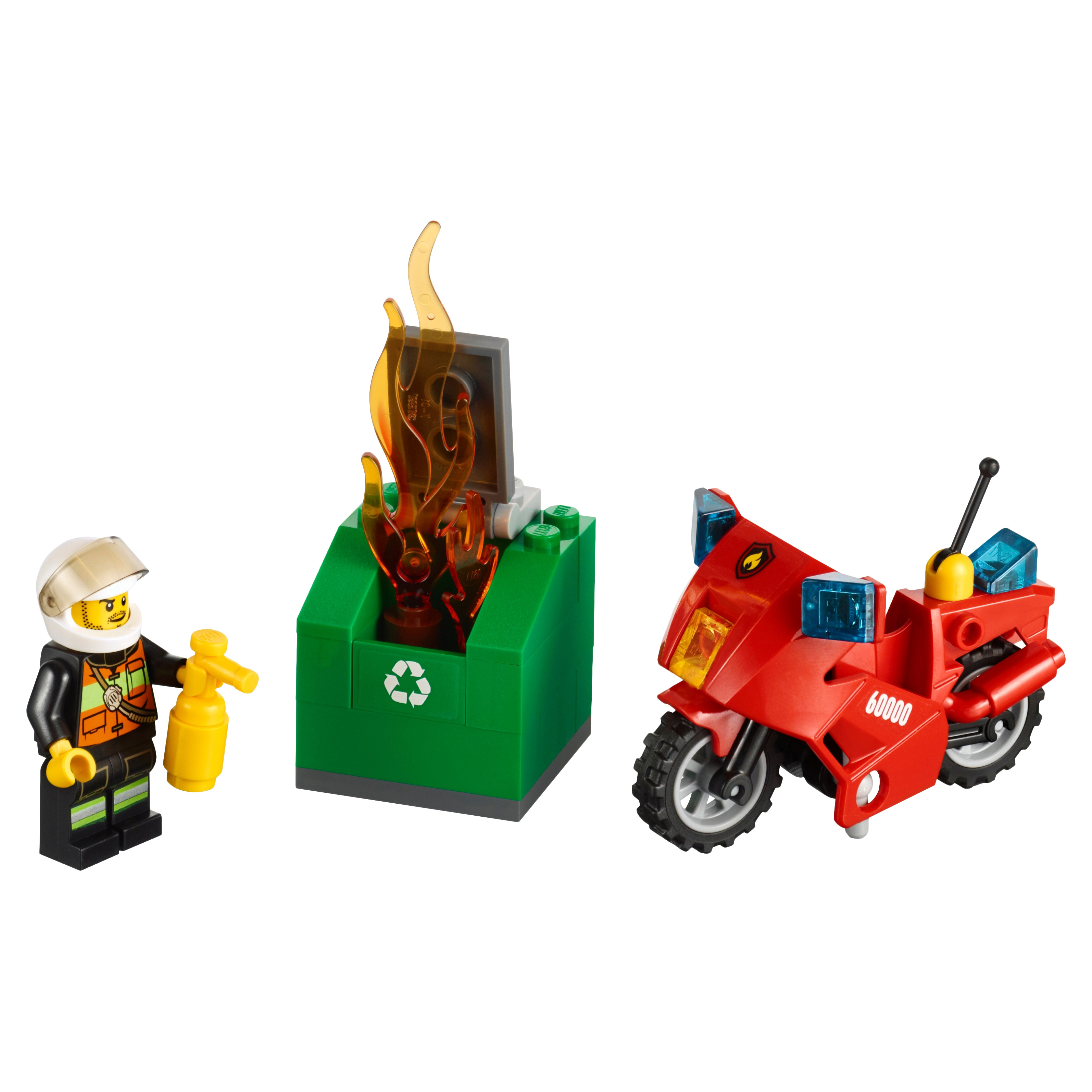 Купить Конструктор LEGO City Fire Пожарный на мотоцикле (60000),