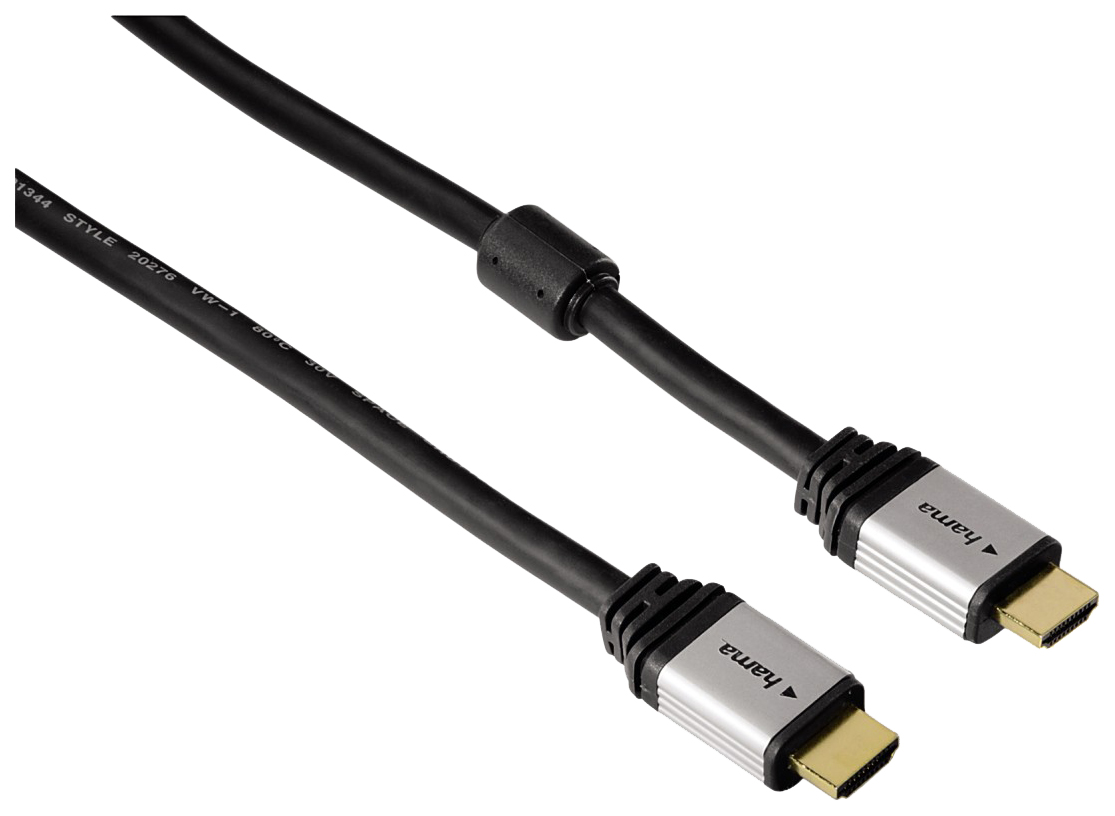 фото Кабель hama hdmi - hdmi, 1,8м black (h-53760)