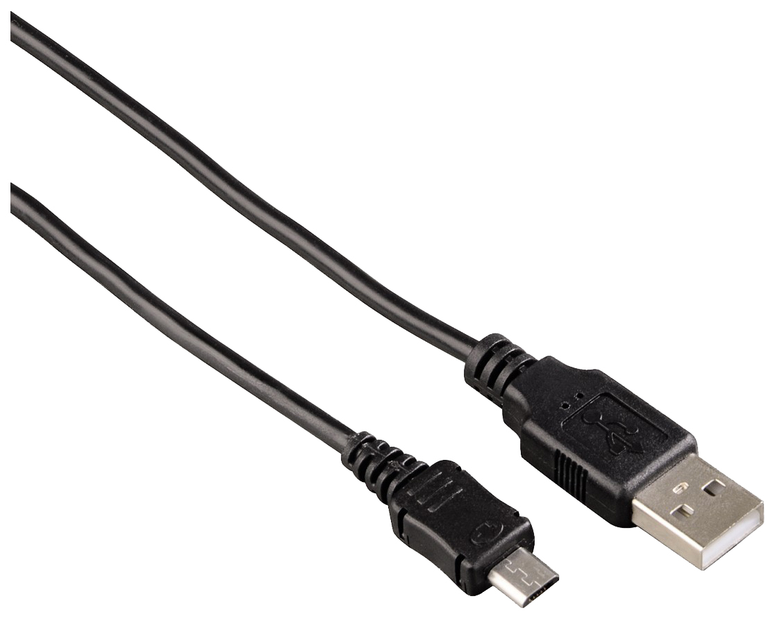 фото Кабель hama h-106618 microusb 1,1м black