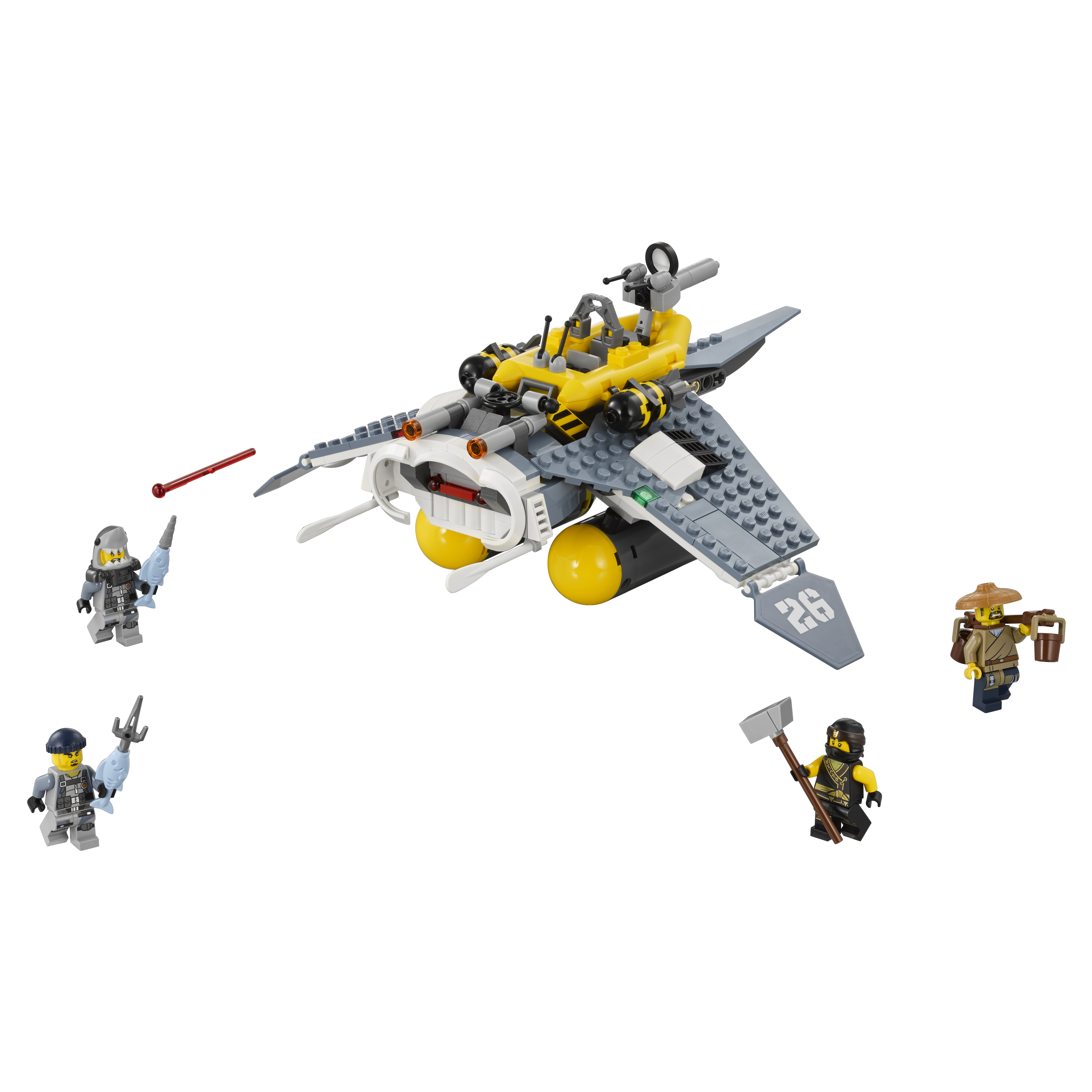 Конструктор LEGO Ninjago Бомбардировщик Морской дьявол (70609) форма винтовка c оптическим прицелом