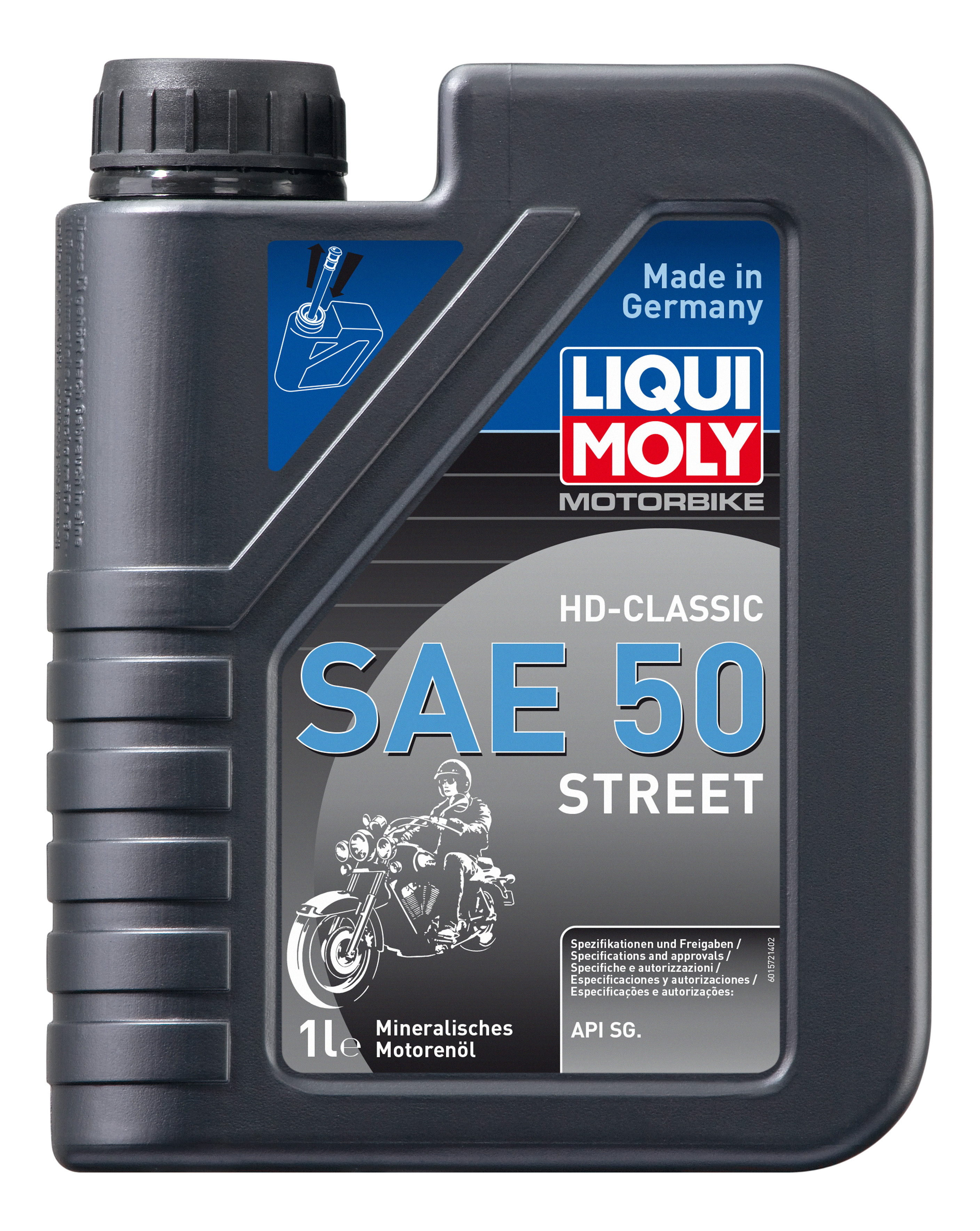 Минеральное моторное масло для 4-тактных мотоциклов Motorbike HD-Classic Street SAE 50 SG
