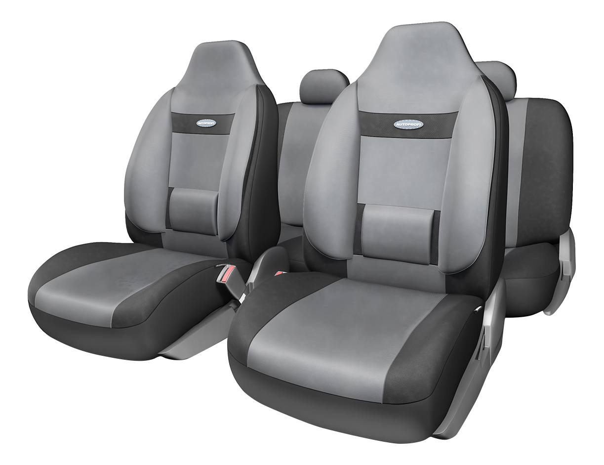 фото Комплект чехлов на сиденья autoprofi comfort com-1105h bk/d.gy (m)