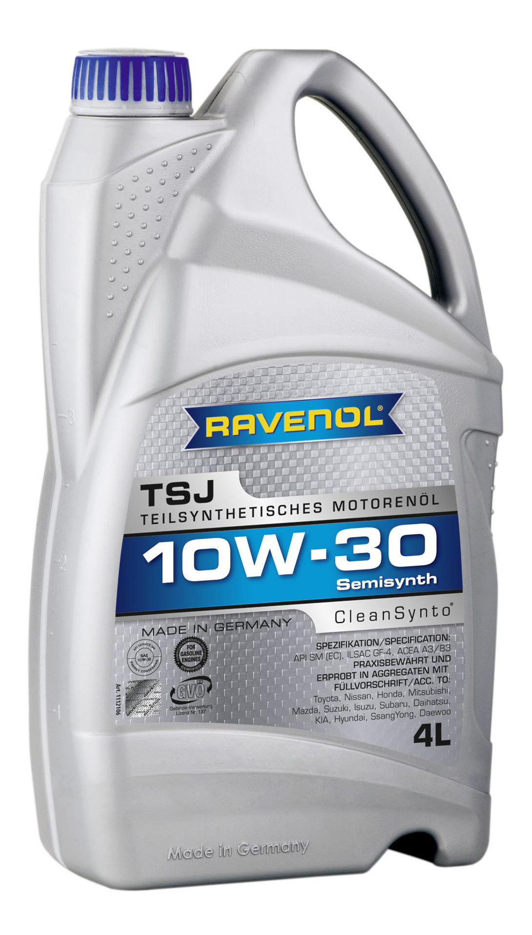 Моторное масло Ravenol TSJ 10W30 4л