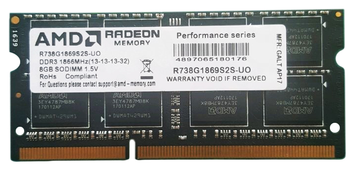 

Оперативная память AMD Radeon R738G1869S2S-UO, Radeon R7 Performance