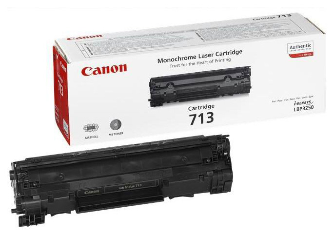 фото Картридж для лазерного принтера canon 713 черный, оригинал