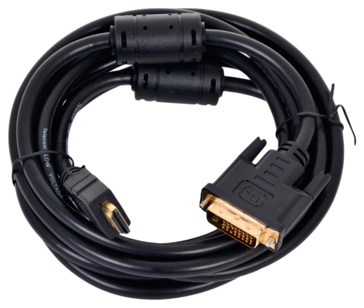 фото Кабель vcom hdmi-dvi, m-m 3м black (thd6095-3m/cg481f/cg480f)