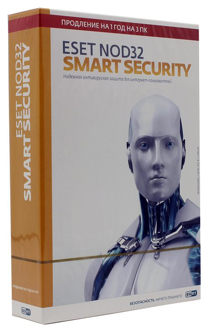 фото Антивирус eset nod32 smart security 3 устройства, 1 год