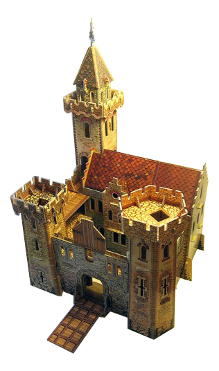 фото Модель для сборки умная бумага рыцарский замок умбум