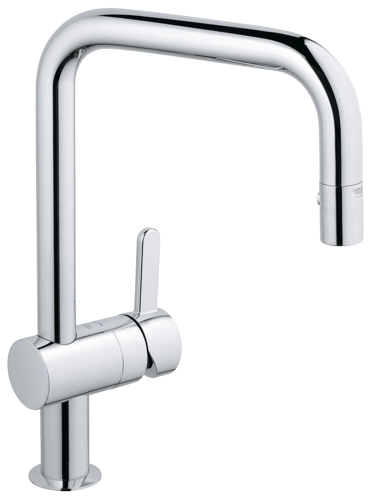 фото Смеситель для кухонной мойки grohe flair 32455000 хром