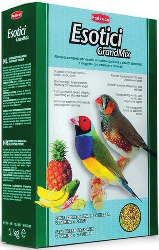 

Сухой корм для экзотических птиц Padovan Grandmix Esotici, 1 кг, Grandmix Esotici