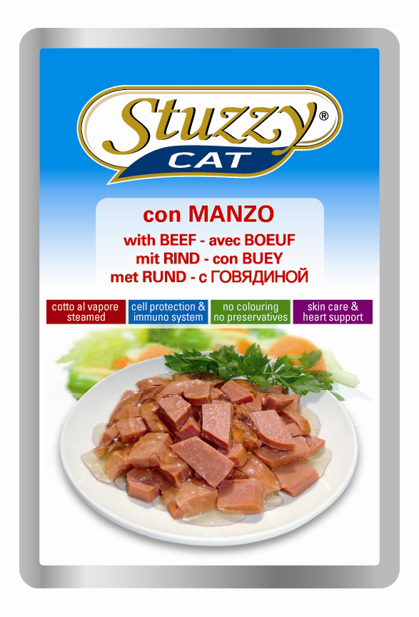 

Влажный корм для кошек Stuzzy Cat, говядина, 100г, Cat