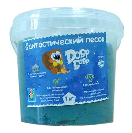 

Кинетический и космический песок 1TOY Синий 1 кг, Т10264