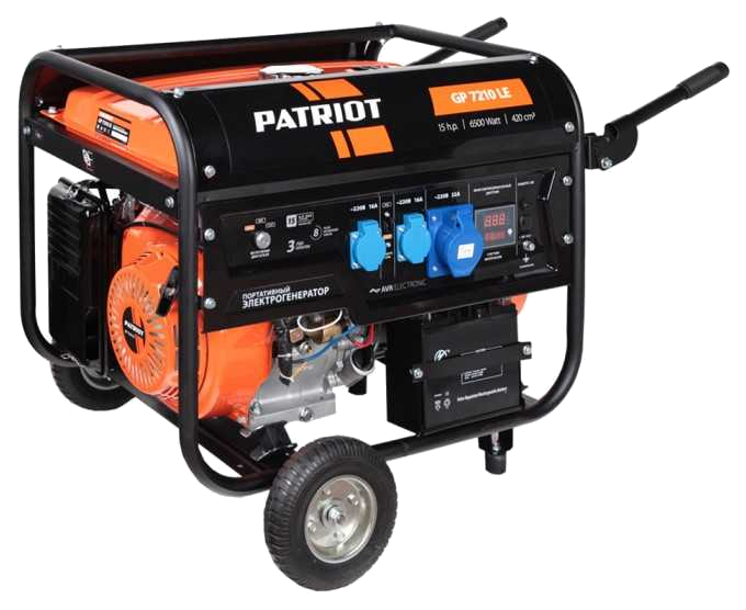 бензиновый генератор patriot 2700i 474101040 Бензиновый генератор Patriot GP 7210LE 474101588