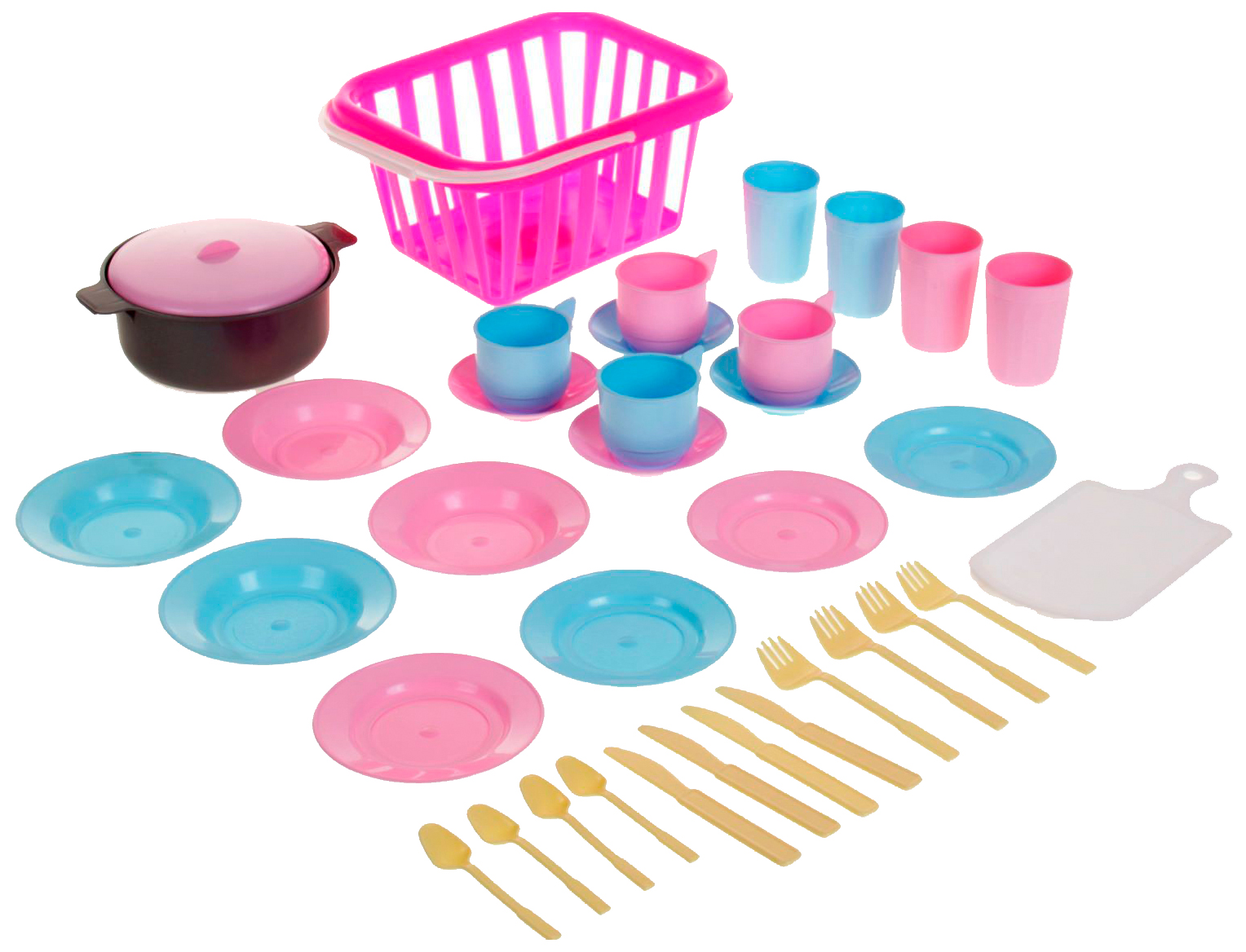 фото Набор детской посуды совтехстром у531 пикник 35 предметов