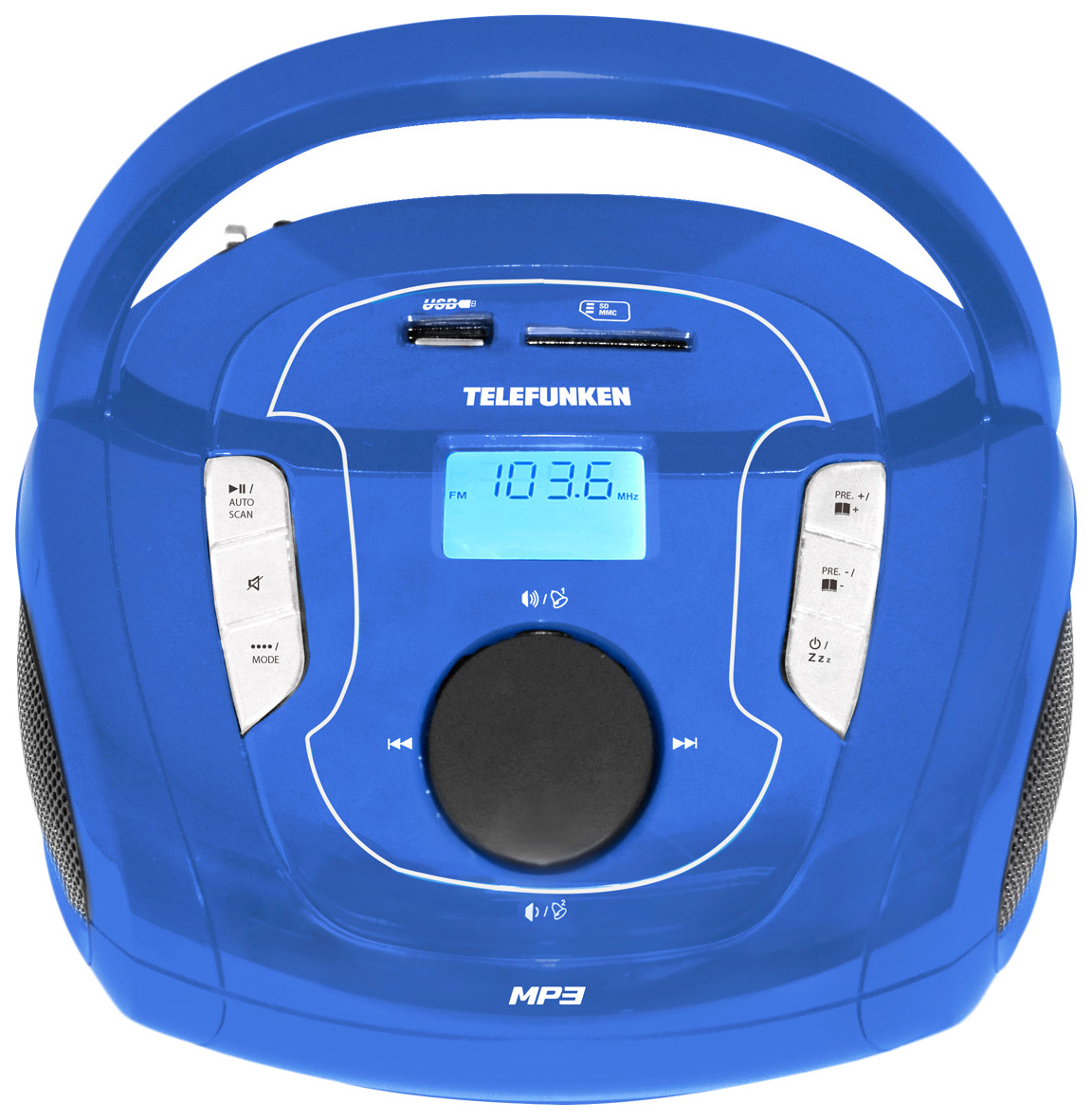 

Магнитола Telefunken TF-SRP3471B Blue, TF-SRP3471B