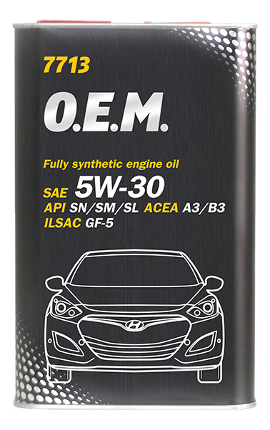 фото Моторное масло mannol o.e.m. for hyundai/kia metal 5w30 1 л
