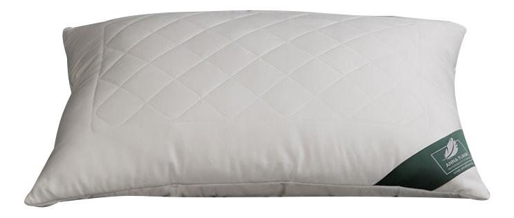 

Подушка для сна ANNA FLAUM 413681 силикон, бамбук 70x70 см, Белый