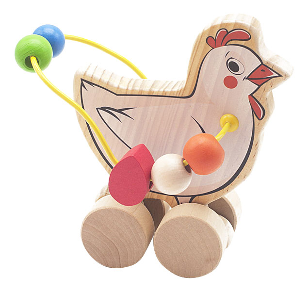 фото Каталка детская мир деревянных игрушек курица