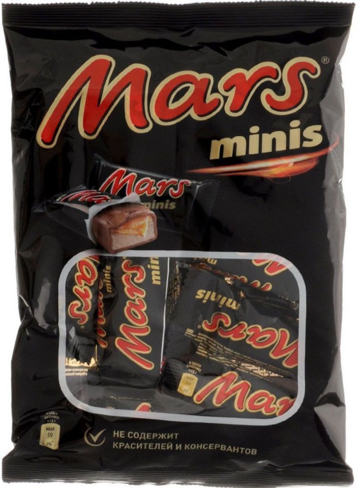 фото Шоколадные конфеты mars minis 182 г