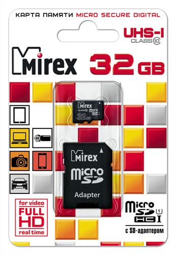 фото Карта памяти mirex micro sdhc 32gb