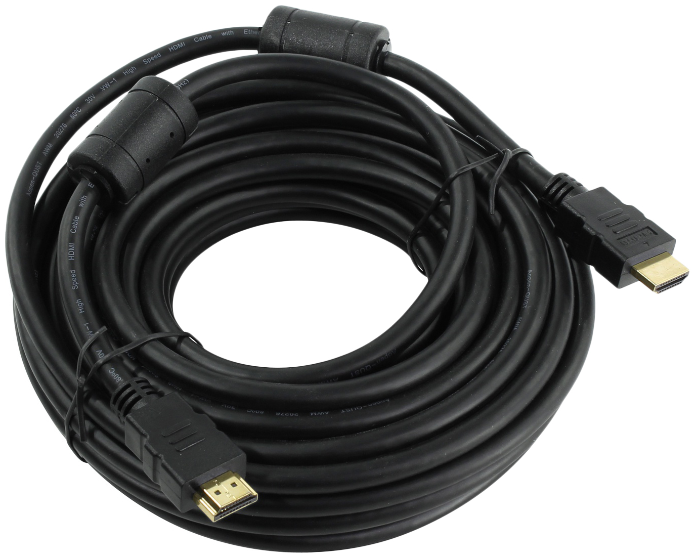 фото Кабель aopen hdmi - hdmi, 10м black (acg711d)