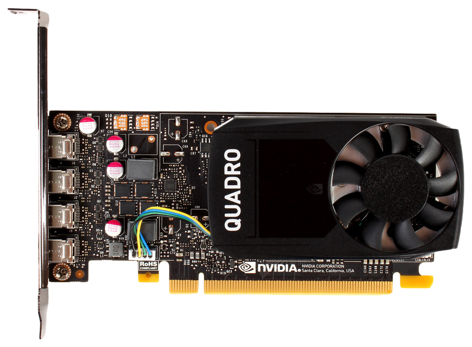 

Видеокарта PNY NVIDIA Quadro P600 (VCQP600-PB), Черный, Quadro P600