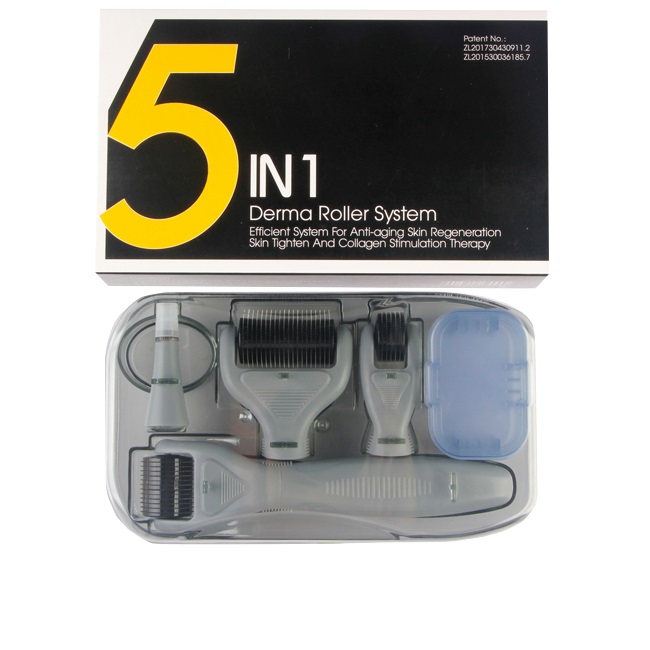 Мезороллер DRS 5 in 1 DermaRoller System Набор мезороллер 0 3 мм 540 игл tete microneedling nurse system