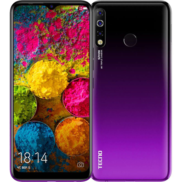 

Смартфон TECNO Spark 4 (KC8) 32Gb Royal Purple, Spark 4 (KC8)