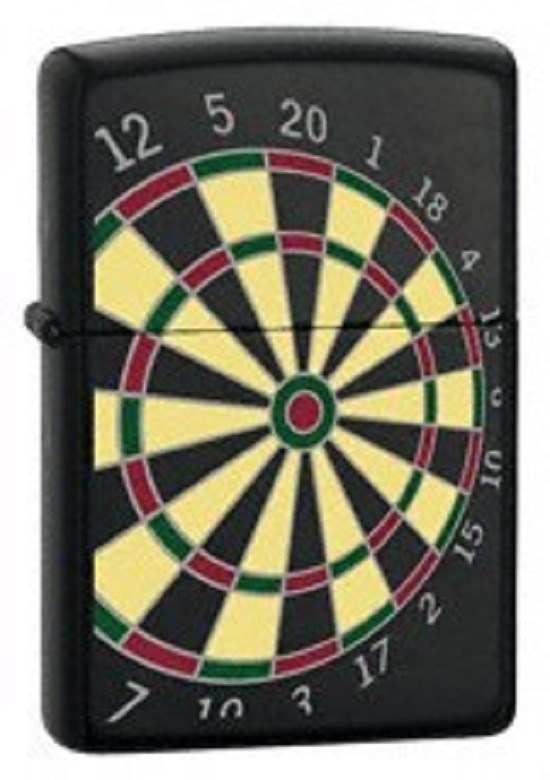 

Бензиновая зажигалка Zippo Dart Board 24332 Black Matte, Черный, Dart Board 24332