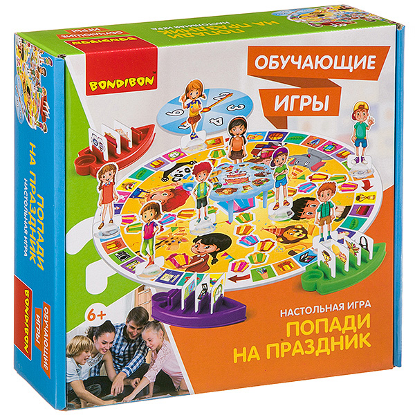 

Настольная игра Bondibon "Обучающие игры. Попади на праздник"