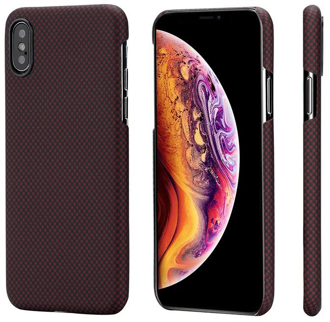 фото Чехол pitaka magcase для iphone xs/x black/red