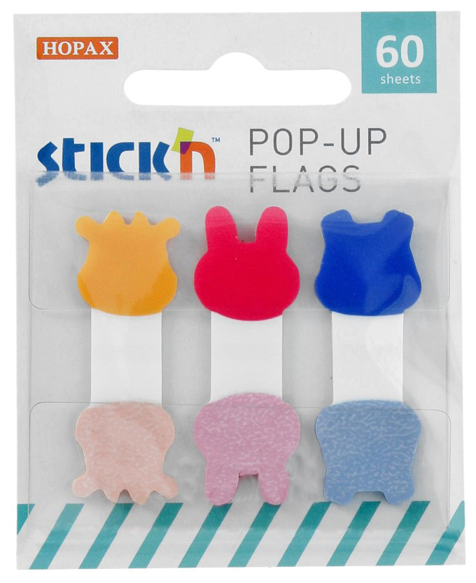 Самоклеящиеся закладки HOPAX STICK'N POP-UP 26090 60 шт