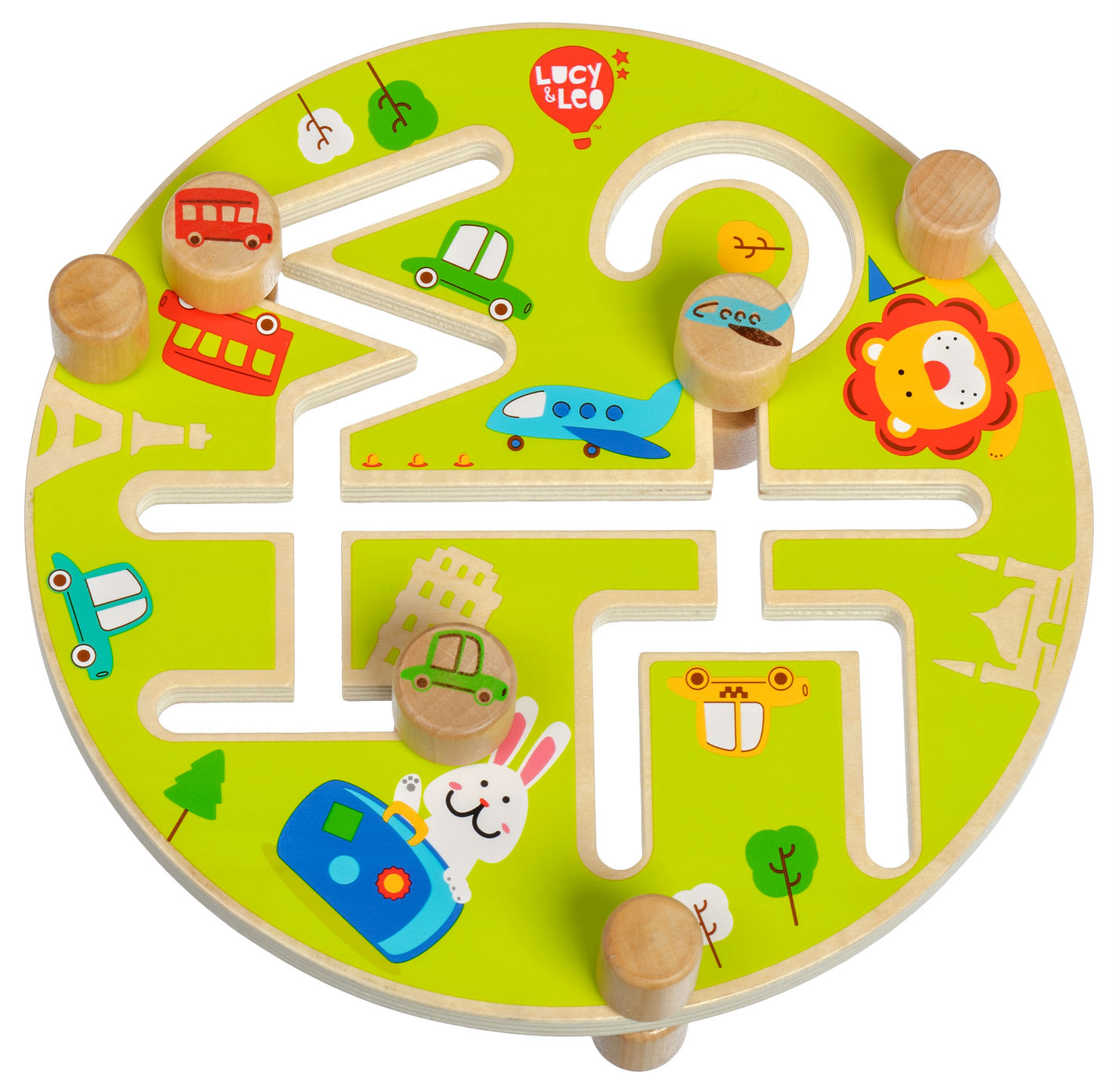 Деревянная игрушка Lucy&Leo Счастливое путешествие подвесная игрушка skip hop счастливое растение