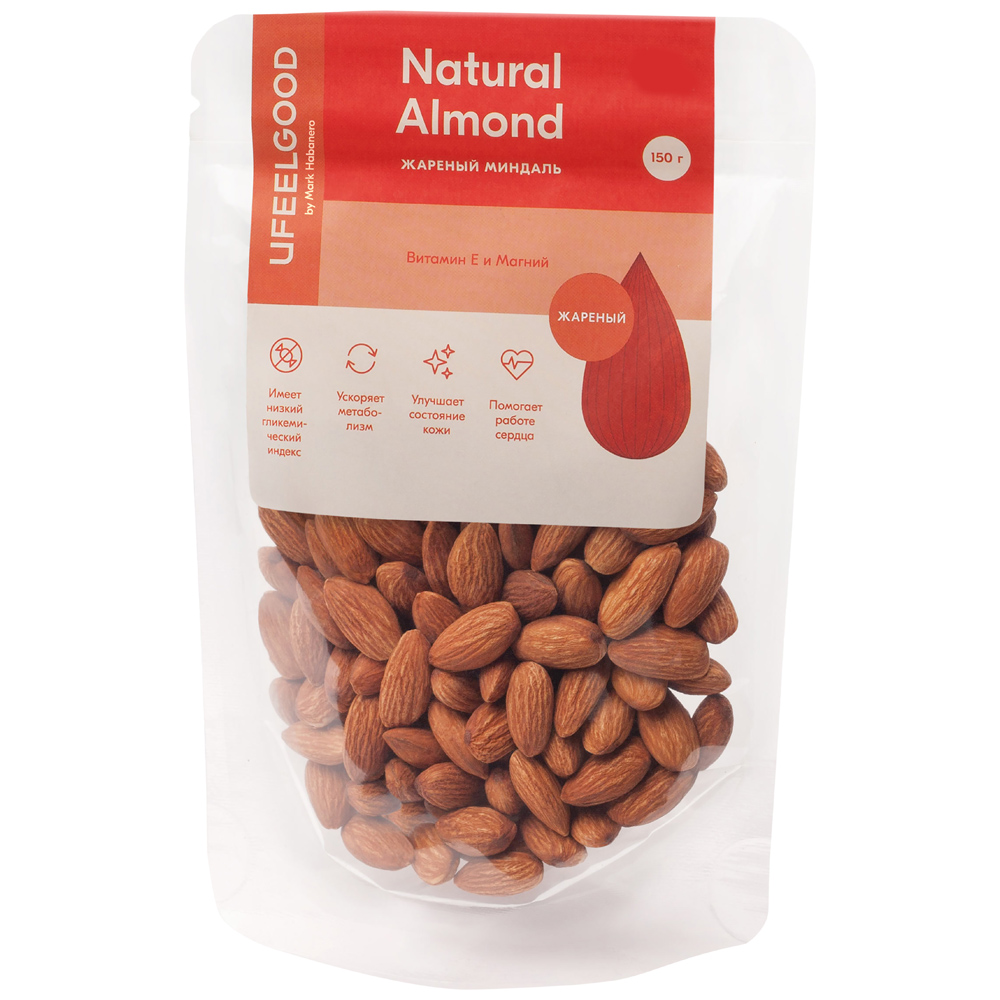 

Обжаренный миндаль Ufeelgood натуральный