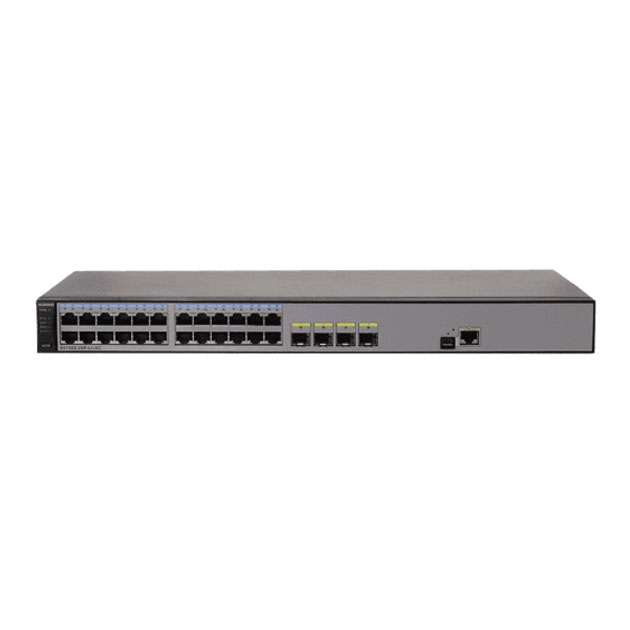 

Коммутатор Huawei 24PORT GE 4SFP S5700S-28P-LI-AC Black, S5700S-28P-LI-AC