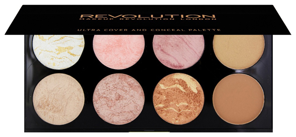 Румяна Revolution Makeup Ultra Blush Palette Golden Sugar makeup revolution палетка для контурирования ultra contour