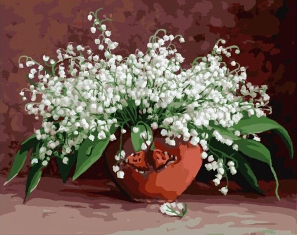 

Картина по номерам Molly Ландыши, 40x50, Ландыши