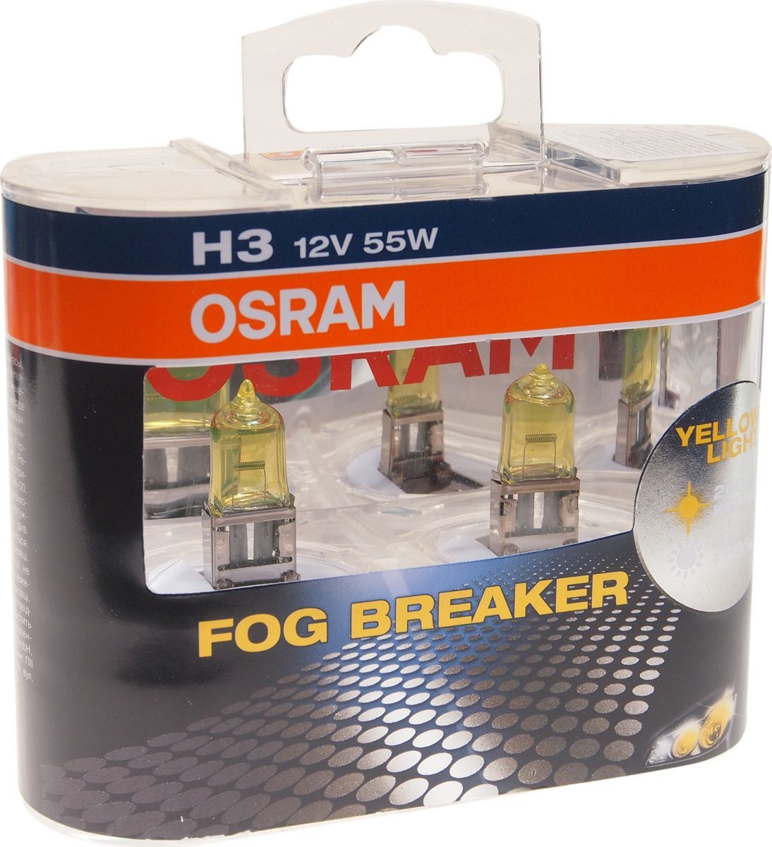 фото H3 (55w) 12v лампа fog breaker (к-кт 2шт) osram арт. 62151fbr-hcb