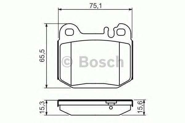 Комплект тормозных колодок BOSCH 0986494410